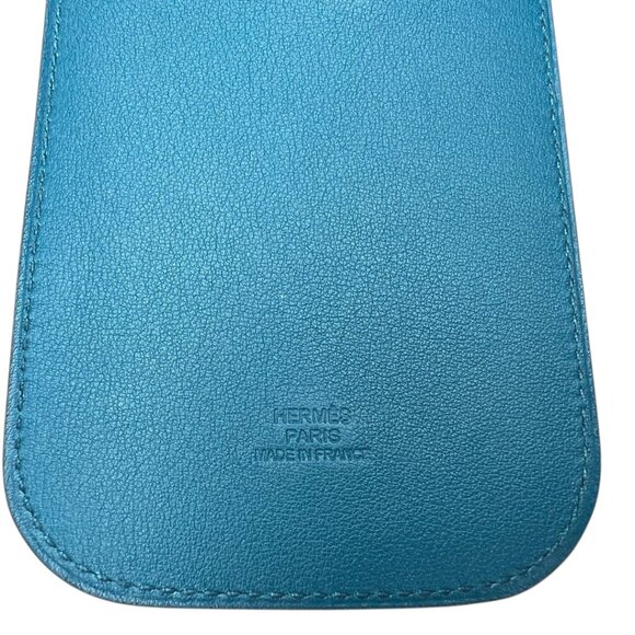 Hermes Swift Chevre Calfskin Bleu Colvert Credit Card Drivers License Wallet - Picture 3 of 6